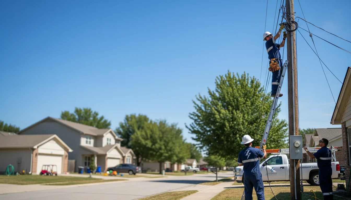 Residential electrician providing installation services in Mcdonald, KS